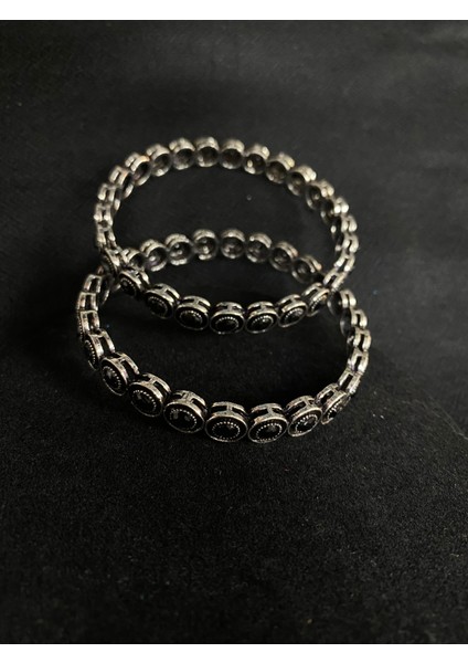 Aashivs Collection Kadın Desenli Çelik Hint Bileziği fiyatları