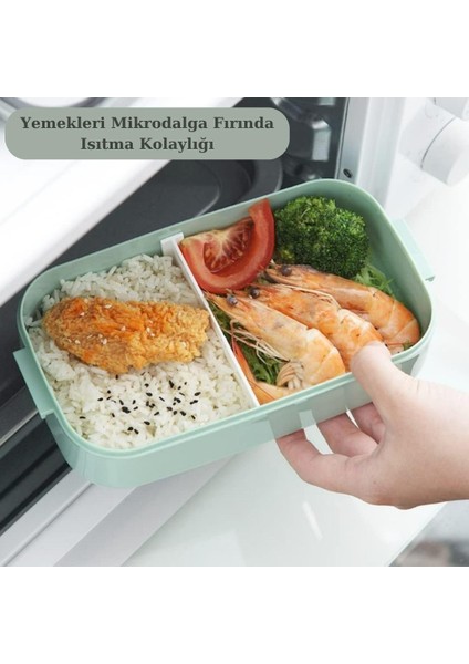 Horly Iki Katlı Paslanmaz Çelik Kolay Kilitlenir Sefer Tası (Lunch Box)