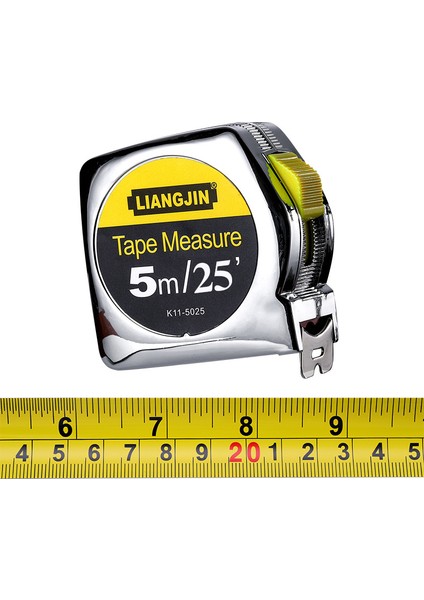 Metrik Mezura 5 Metre Çelik Mezura (Yurt Dışından)