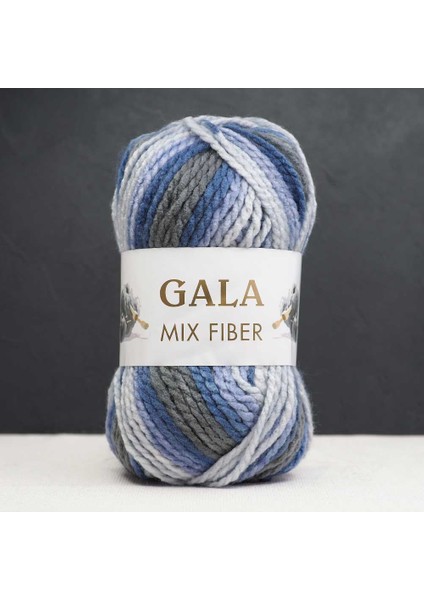 Gala Mix Fiber Joyfull - Mavi Gri Ebruli J72