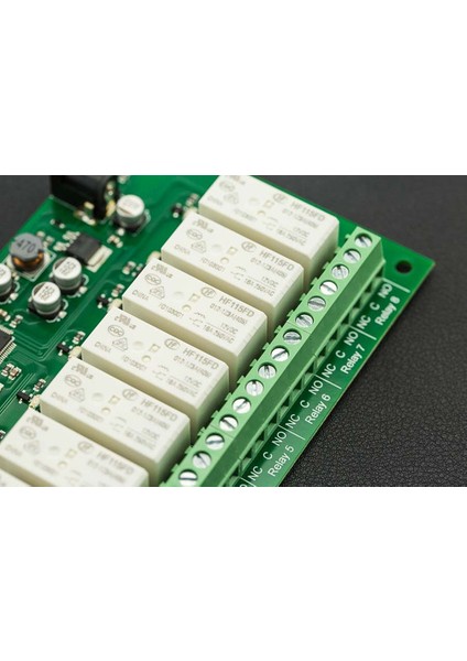 Ethernet Kontrollü 8 Kanal 16A Röle Standart