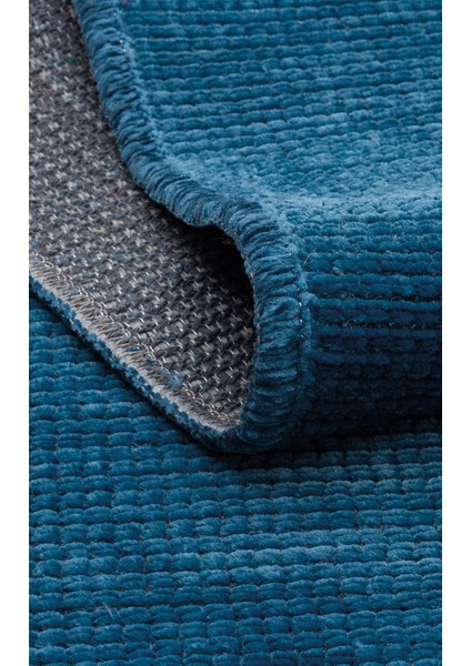 Capri Cpr 01 Navy Hav Toz Vermez Kaymaz Kolay Kullanımlı Yıkanabilir Düz Renk Kilim indirimleri