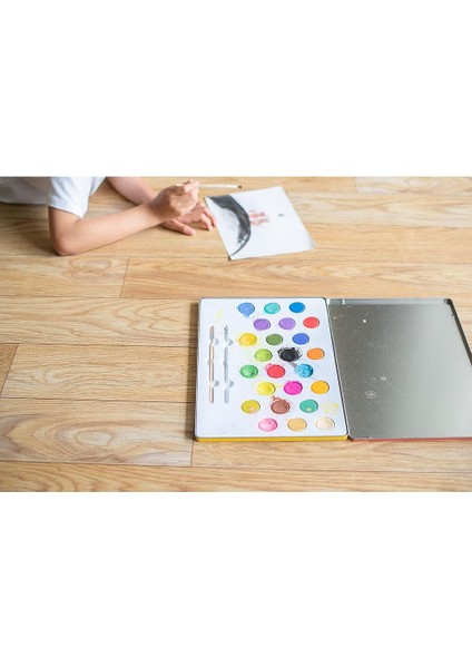 - Rainbow Large Painting Set - Büyük Boy Gökkuşağı Sulu Boya Seti 24'lü