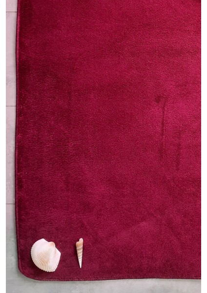 Ultrasoft Düz Mürdüm 2'li Banyo Halısı Paspası Seti Kaymaz Taban Makinede Yıkanabilir Klozet Takımı fırsatları