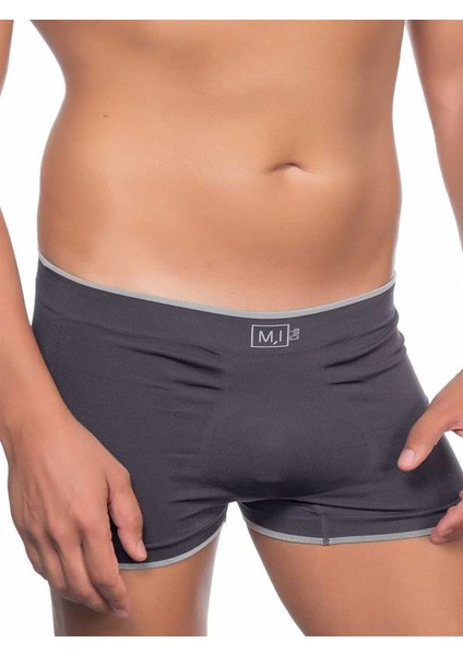 Yumuşacık Terletmeyen Soft Renkli Erkek Boxer Antrasit