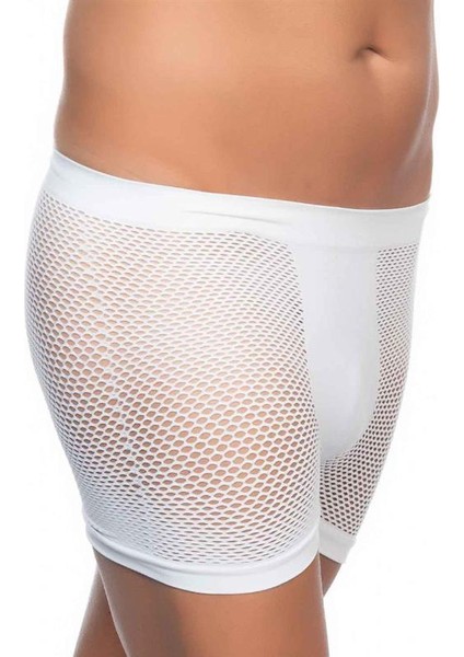 Fileli Soft Yumuşak Özel Tasarım Erkek Boxer Beyaz fiyatları