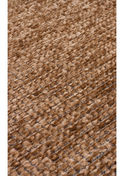 Capri CPR01 Brown Hav Toz Vermez Kaymaz Kolay Kullanımlı Yıkanabilir Düz Renk Kilim