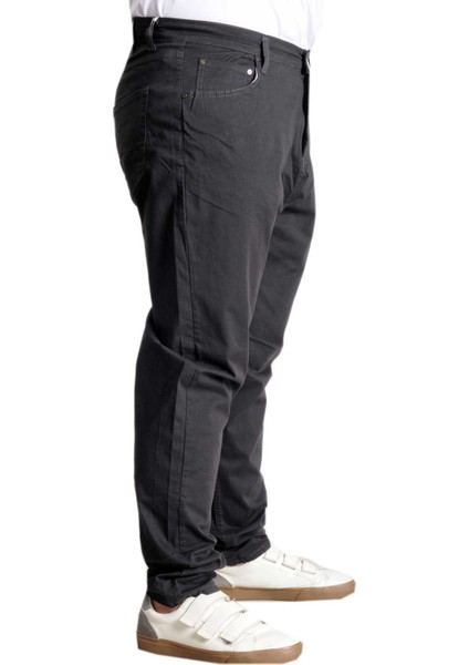 Büyük Beden Pantolon Keten 5cep Milano Classic 20902 Antrasit modelleri