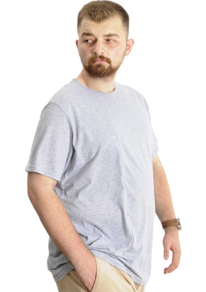 Büyük Beden Erkek T-Shirt Bis Yaka Fragmented 23133 Grimelanj fiyatları