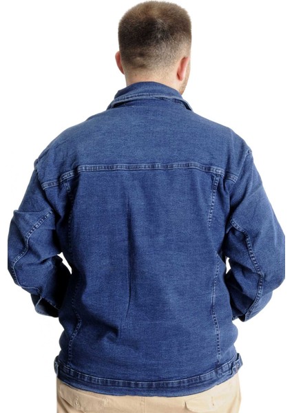 Büyük Beden Erkek Kot Mont Paris Star 22800 Açık Mavi fırsatları