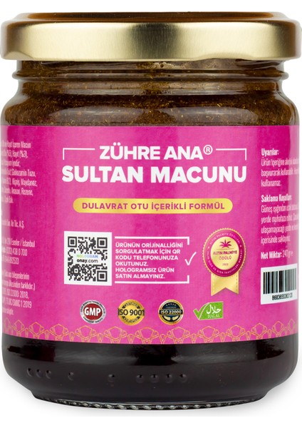 Zühre Ana Sultan Macunu Dulavrat Otu Hayıt ve Civanperçemi Içeren Macun 240 gr