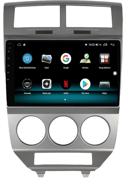 Dodge Caliber Android 13 Multimedya Carplay 4gb RAM+64GB HDD Navigasyon Ekran