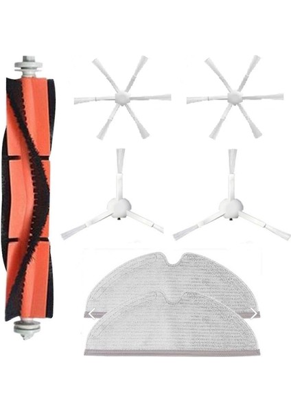 Xiaomi Dreama F9,vacuum Mop 1c-2c-Mop Pro 2+ 3d-Mop 2 Ultra 7 Li Set-6 Kollu Yan Fırçalı