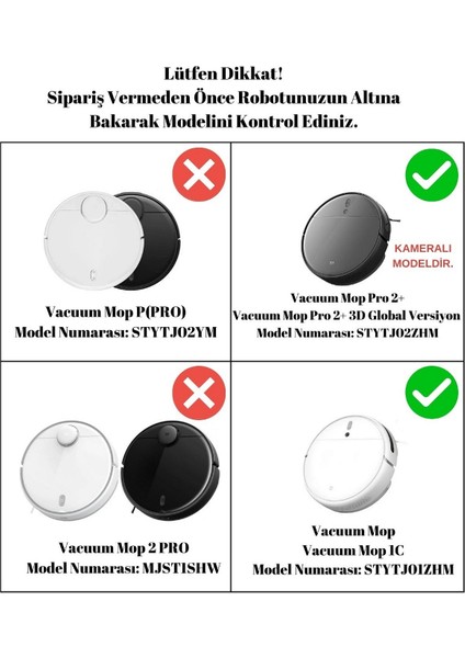 Xiaomi Dreama F9,xiaomi Vacuum Mop 1c,2c,vacuum Mop 2 Ultra Robot Süpürge Uyumlu 2 Adet Ana Fırça