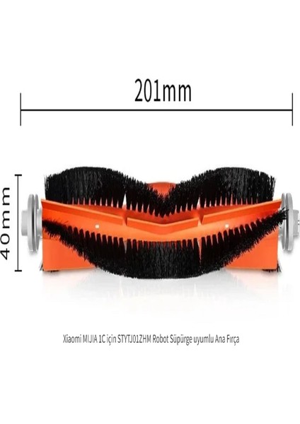 Xiaomi Dreama F9,xiaomi Vacuum Mop 1c,2c,vacuum Mop 2 Ultra Robot Süpürge Uyumlu 2 Adet Ana Fırça