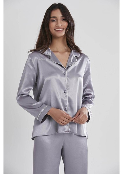 Pierre Cardin Saten Pijama Takımı 1200 Royal