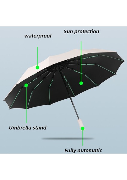 Yuekeda-60 Bone Sunny Rain Çift Kullanımlı Otomatik Şemsiye (Yurt Dışından) modelleri
