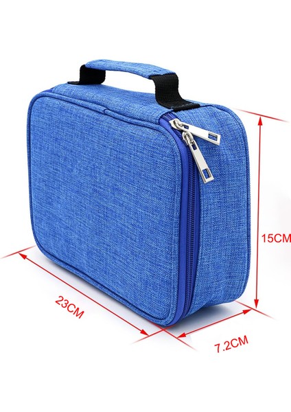 Yüksek Kapasiteli Fermuarlı Kalem Kutusu - Çok Fonksiyonlu, Mavi (Yurt Dışından) fiyatları