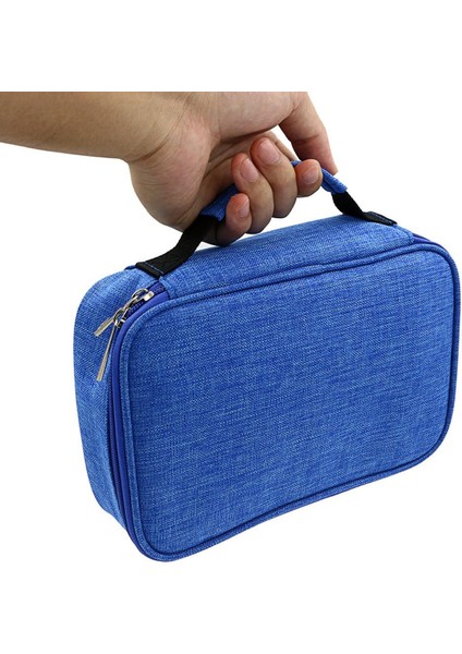 Yüksek Kapasiteli Fermuarlı Kalem Kutusu - Çok Fonksiyonlu, Mavi (Yurt Dışından) modelleri