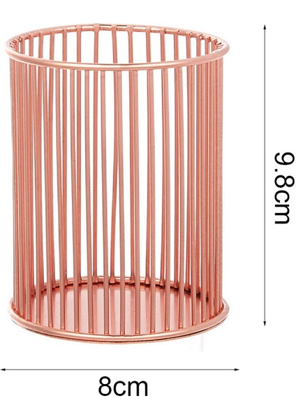 Metal Masa Kalemliği - Pembe Altın, Makyaj Fırçası ve Kalemlik (Yurt Dışından) fiyatları