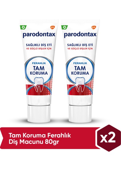 Günlük Florürlü Diş Macunu Ferahlık Tam Koruma 50 gr x 2