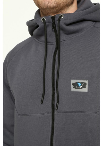 Erkek Standart Fit Normal Kesim Içi Polarlı 3 Iplik Kapüşonlu Fermuarlı Sweatshirt modelleri