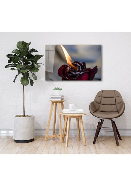 Eliza Home Ateş ve Gül Cam Tablo