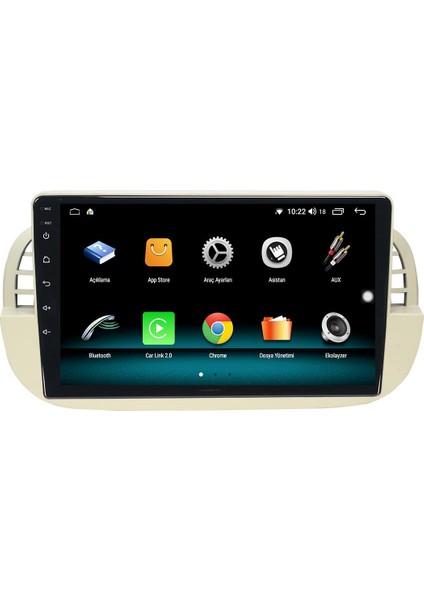 Fiat 500 Android 13 Multimedya Carplay 4gb RAM+64GB HDD Navigasyon Ekran indirimleri