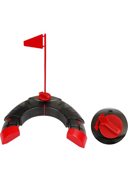 Taşınabilir Golf Vuruş Kupası ve Bayrak Atıcı Uygulama Vuruş Eğitim Deliği, Anlatıldığı Gibi Siyah (Yurt Dışından)