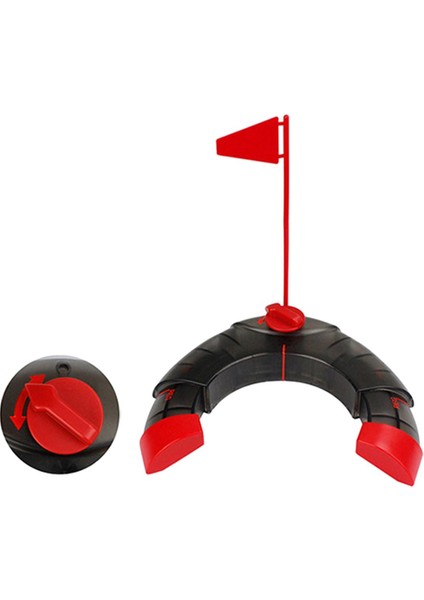 Taşınabilir Golf Vuruş Kupası ve Bayrak Atıcı Uygulama Vuruş Eğitim Deliği, Anlatıldığı Gibi Siyah (Yurt Dışından)