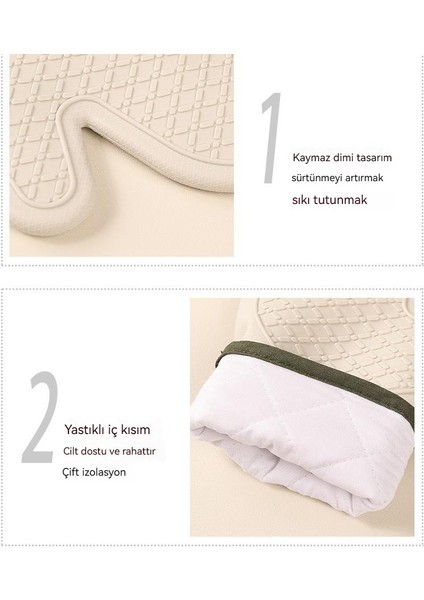 Ev Tipi Fırın Kalınlaştırılmış Kaymaz Yüksek Sıcaklığa Dayanıklı Isı Yalıtım Eldivenleri (Yurt Dışından) fiyatları