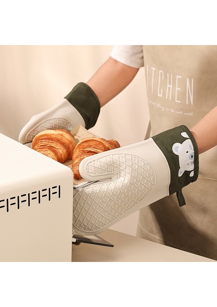 Ev Tipi Fırın Kalınlaştırılmış Kaymaz Yüksek Sıcaklığa Dayanıklı Isı Yalıtım Eldivenleri (Yurt Dışından) modelleri