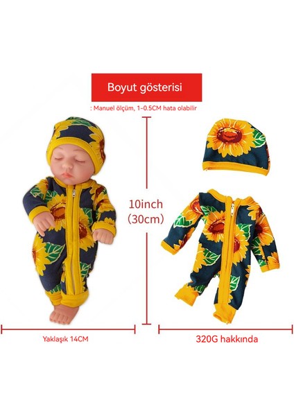 30 cm Yumuşak Kauçuk Taklit Bebek Bebek Oyuncak