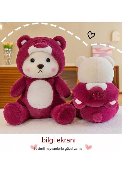 28CM Sevimli Çilek Ayı Peluş Oyuncak (Yurt Dışından)