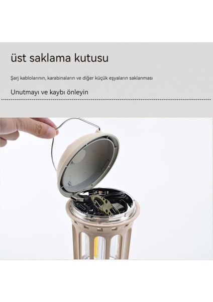 Açık Taşınabilir Şarj Edilebilir El Kamp Işığı (Yurt Dışından) fırsatları