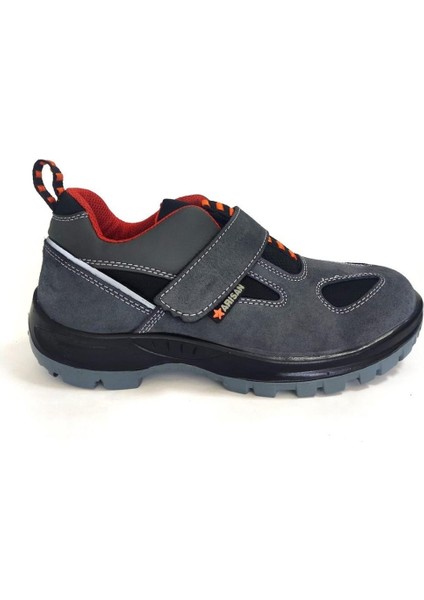 Çelik Burunlu Hakiki Deri Süet Gri Renk Iş Ayakkabısı Arısan 1021 Modeli modelleri