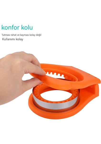 Ev Handguard Paslanmaz Çelik Fırında Yuvarlak Sandviç Kesme Kalıbı (Yurt Dışından) indirimleri