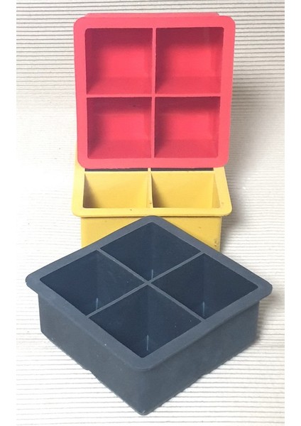 Küp Buz Kalıbı 5X5X5 cm 4'lü - 2'li Paket