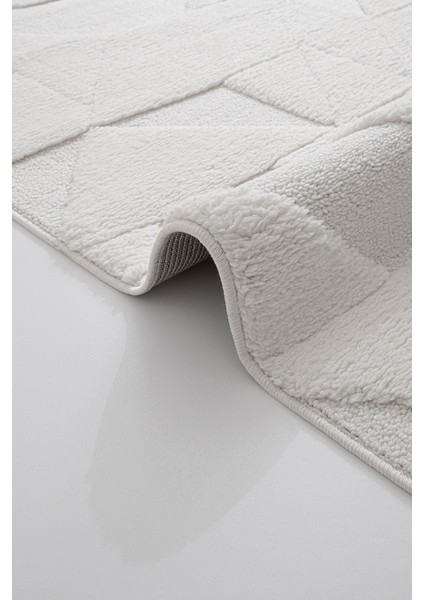 Enjoy Krem Bukleli Yumuşak Peluş Shaggy Halı Salon Oturma Odası Halısı Çocuk Odası Mutfak Halısı 200 x 290 fırsatları
