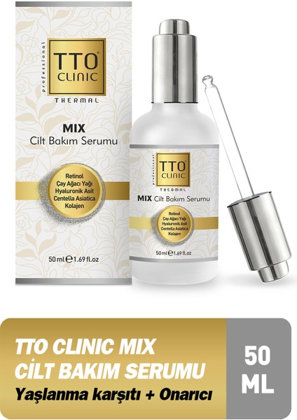 Clinic Mix Cilt Bakım Serumu - Jumbo Boy 50 ml