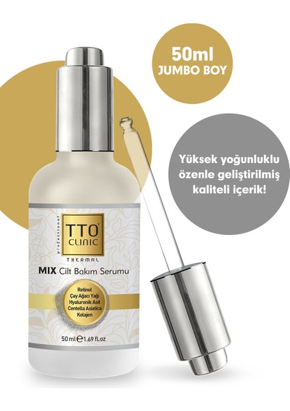 Clinic Mix Cilt Bakım Serumu - Jumbo Boy 50 ml