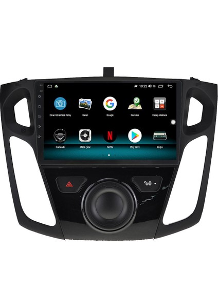 Ford Focus 3 Android 13 Multimedya Carplay 4gb RAM+64GB HDD 2012-2018 Navigasyon Ekran