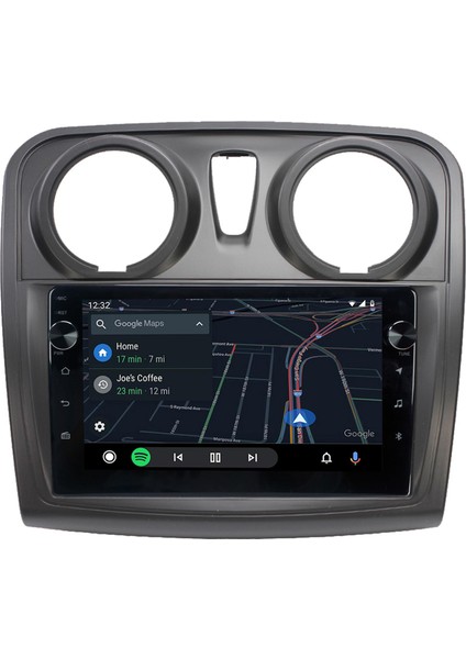Dacia Sandero Android Multimedya Carplay Oem 4gb RAM+64GB HDD 2012-2017 Navigosyan Tuşlu Ekran