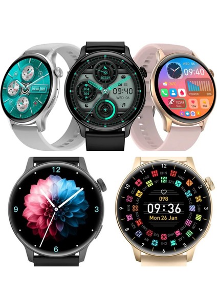 Watch G3 Pro Mini 42 mm Android ve Ios Tüm Akıllı Telefonlar ile Uyumlu 2 Kordonlu Akıllı Saat G3PRO