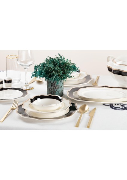Black Elıza 57 Parça Yemek Takımı