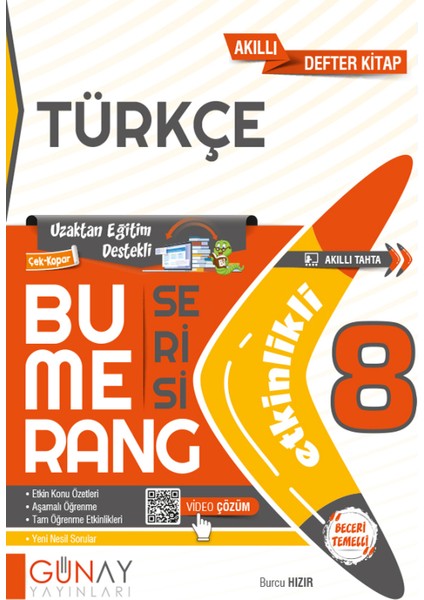 Gün&Ay Yayınları 8. Sınıf Bumerang Etkinlikli Türkçe ve Fen Bilimleri Soru Bankası Seti fiyatları