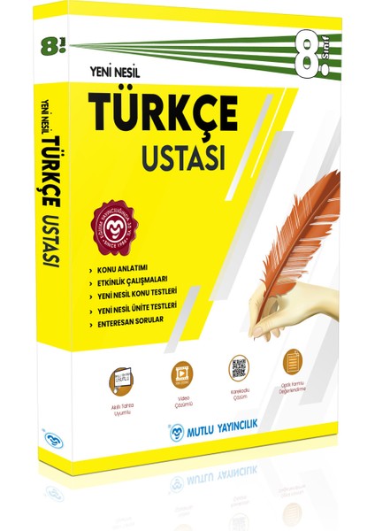 8. Sınıf Usta Serisi Türkçe Matematik Fen Bilimleri Ustası Seti Mutlu Yayınları