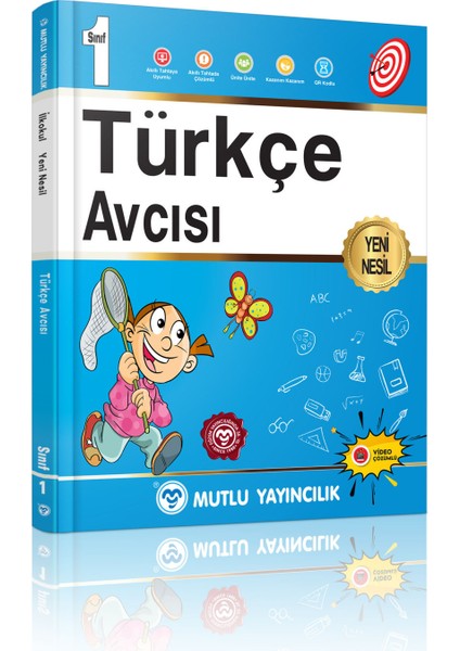 1. Sınıf Avcı Serisi Türkçe Matematik Hayat Bilgisi Avcısı Seti Mutlu Yayınları