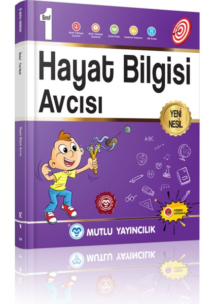 1. Sınıf Avcı Serisi Türkçe Matematik Hayat Bilgisi Avcısı Seti Mutlu Yayınları