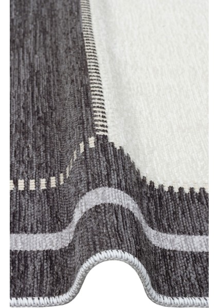 Noa Nk 08 Grey Antrasıt Hav Toz Vermez Yıkanabilir Çift Taraflı Ince Modern Iskandinav Kilim